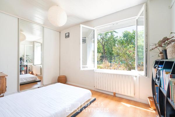 Maison de plain pied avec jardin arboré de 1400m²