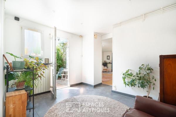 Maison de plain pied avec jardin arboré de 1400m²
