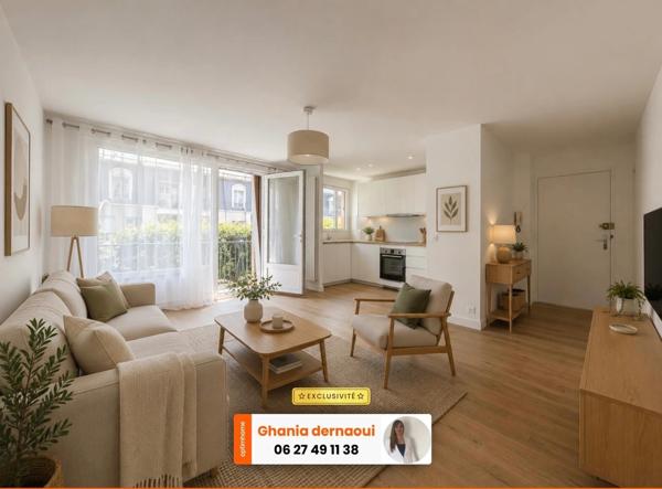Appartement Coup de Cœur 70 m² – 3 pieces  – Parking – Cave – 3 Balcons – Le Perreux-sur-Marne