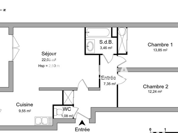Location Appartement 3 pièces 69.61 m² - LE RIAD Bouaye 44830
