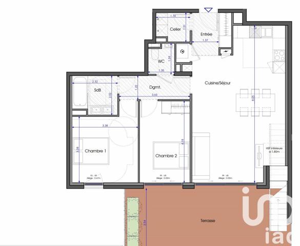 Appartement 3 pièces de 74 m² à Bormes-les-Mimosas (83230)