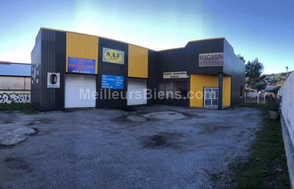 Local commercial 290m2 sur 1100m2 de terrain plat