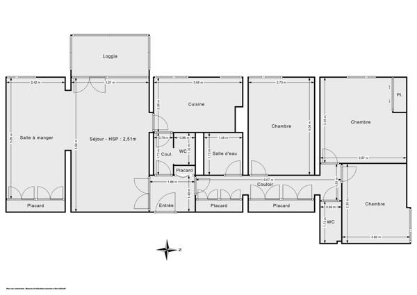 BRON- Lumineux appartement de 5 pièces-90,30 m2- Vue panoramique-Fort potentiel  