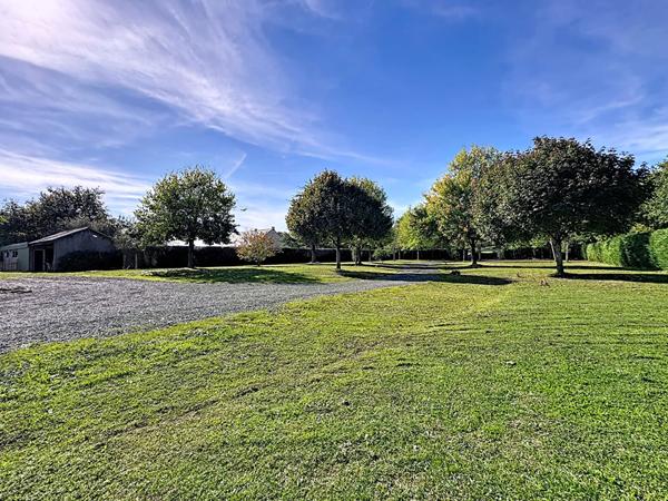 Maison 160m² à vendre à Belligné - 3 chambres, bureau, mezzanine, garage et 1 hectare de terrain.