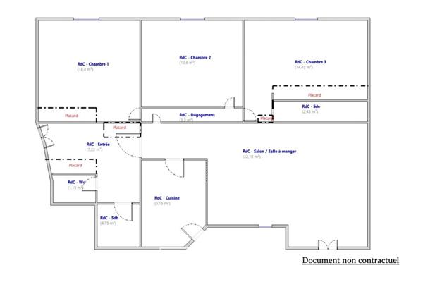 Rez-de-jardin rénové avec terrasse – Trocadéro