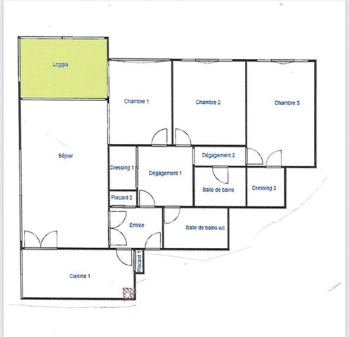 Appartement  5 pièce(s) 98 m2