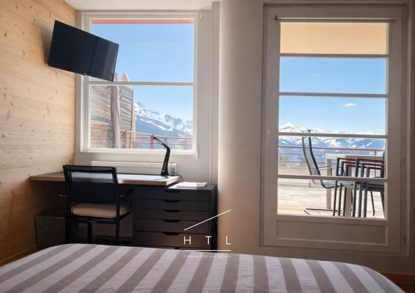 Appartement deux pièces 40 m² à Passy - terrasse 37 m² exposition sud, vue Mont Blanc, résidence inscrite aux Détails des diagnostics énergétiques
