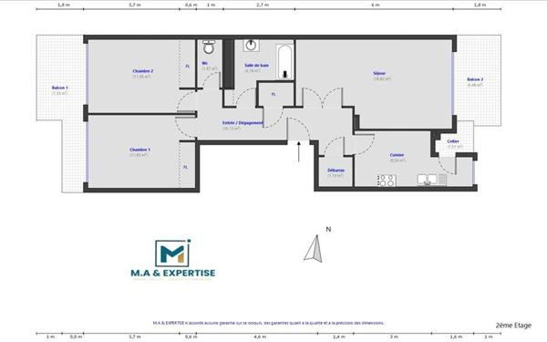 Appartement à vendre    3 pièces • 69,09 m2 Nice