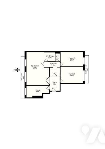 92100 BOULOGNE NORD -JEAN JAURES- APPARTEMENT 3/4PIECES - BALCON 