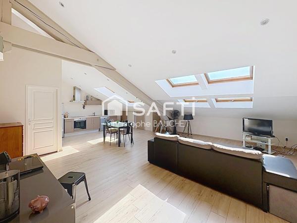 Loft 3P sous les toits à Bourg en Bresse centre