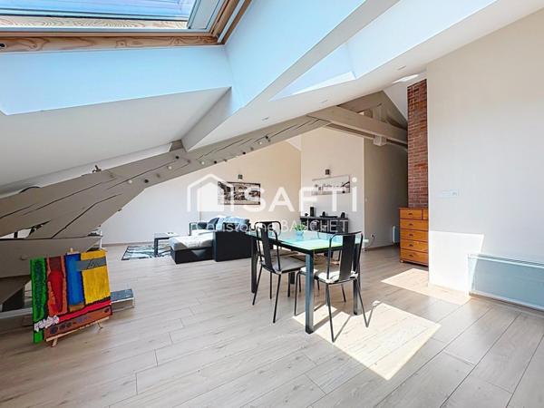 Loft 3P sous les toits à Bourg en Bresse centre