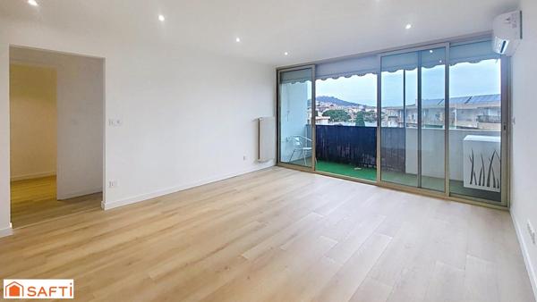 Appartement T3 avec ascenseur, balcon, loggia et cave