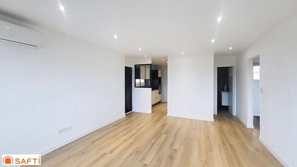 Appartement T3 avec ascenseur, balcon, loggia et cave