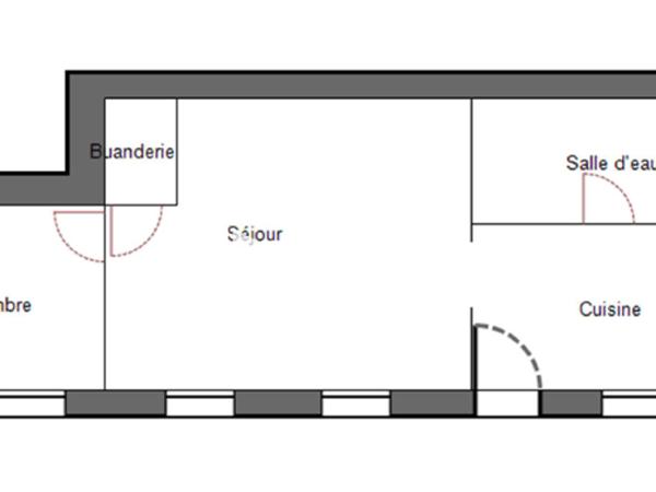 Location Appartement 2 pièces 42 m² - 14 RUE VILLEBOIS MAREUIL Saint-quentin 02100