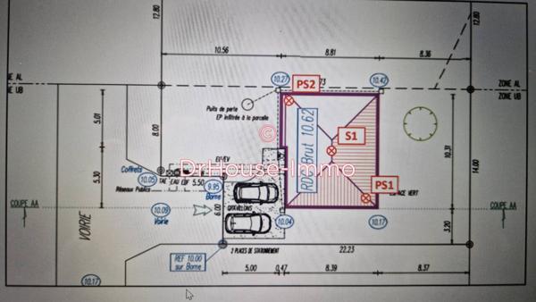 Terrain à vendre de 710 m²