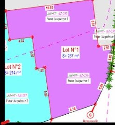Terrain constructible - Clos du Chevreuil -