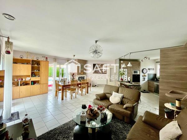 Maison 4 chambres, belle parcelle avec piscine et vue forêt