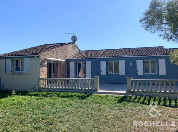 Maison Andilly-Les-Marais 140m2 habitables, 4 chambres, géothermie, jardin, garage.