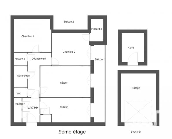 Appartement à vendre 3 pièces 62 m² Le Havre