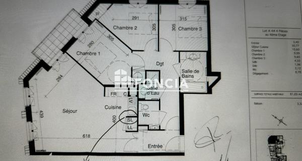 Location Appartement 4 pièces 81.83 m² - Antony 92160