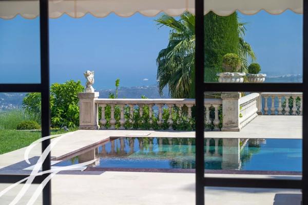 Villa avec vue mer panoramique à louer à Saint Paul de Vence - Domaine Privé