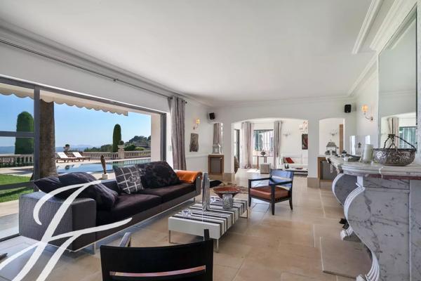 Villa avec vue mer panoramique à louer à Saint Paul de Vence - Domaine Privé