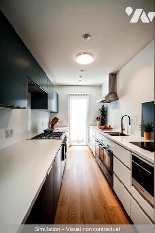 Guidel, maison de plain-pied  mitoyenne par le garage, sur sous-sol total, composée comme suit:...