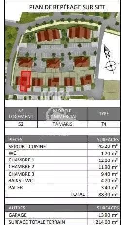 Maison neuve 4 pièces Clos de l'Hermione