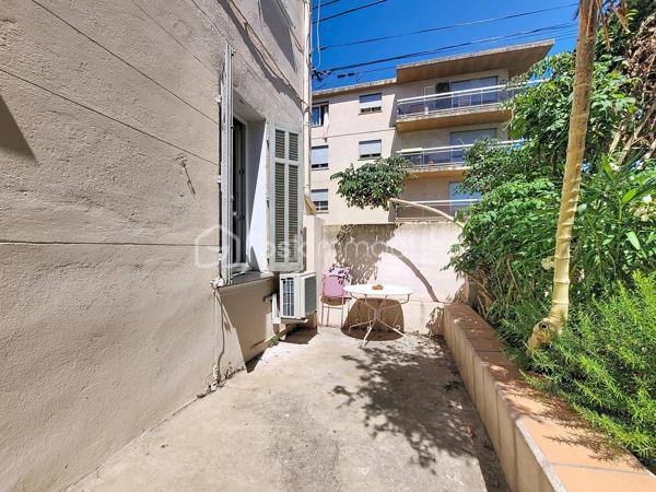 Situé en rez-de-chaussée d'une petite copropriété de seulement 4 lots, ce studio bénéficie d'un environnement calme tout en étant à seulement 5 minutes à pied du port de La Seyne-sur-Mer.
L'appartement se compose d'une cuisine indépendante, d'une agréable pièce de vie, d'une salle d'eau avec WC ainsi que d'un espace buanderie.
Son principal atout : une belle terrasse privative d'environ 9 m² en rez-de-jardin, idéale pour profiter des beaux jours.
Le bien est équipé de double vitrage et d'une climatisation réversible, assurant un confort appréciable en toute saison.
Quelques travaux d'aménagement sont à prévoir, offrant l'opportunité de personnaliser le logement selon vos goûts.
Sa localisation est idéale, à proximité immédiate des écoles, commerces, transports et de toutes les commodités, ce qui en fait un excellent choix pour une résidence principale, un pied-à-terre ou un investissement locatif. :::