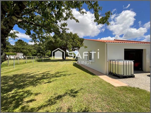 Maison 3 chambres, vie de plain-pied, grand jardin