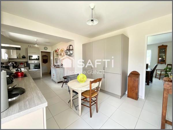 Maison 3 chambres, vie de plain-pied, grand jardin