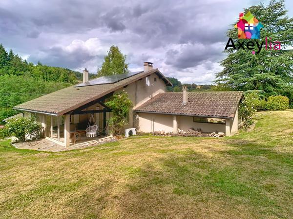 Saint-Bonnet-des-Quarts (42310) A VENDRE - A 25 KM DE ROANNE - MAISON EN PIERRES SUR TERRAIN AVEC PISCINE ET JARDIN