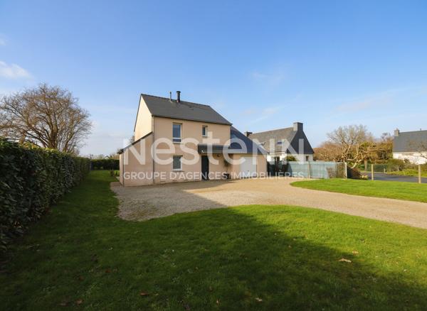 Maison à vendre à Treffléan - 4 chambres - Grand terrain - Garage - Vie de plain pied