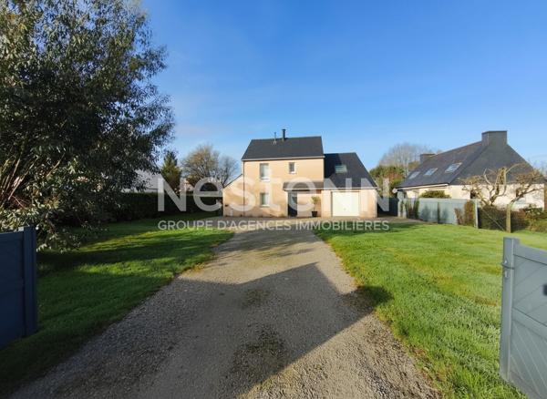 Maison à vendre à Treffléan - 4 chambres - Grand terrain - Garage - Vie de plain pied
