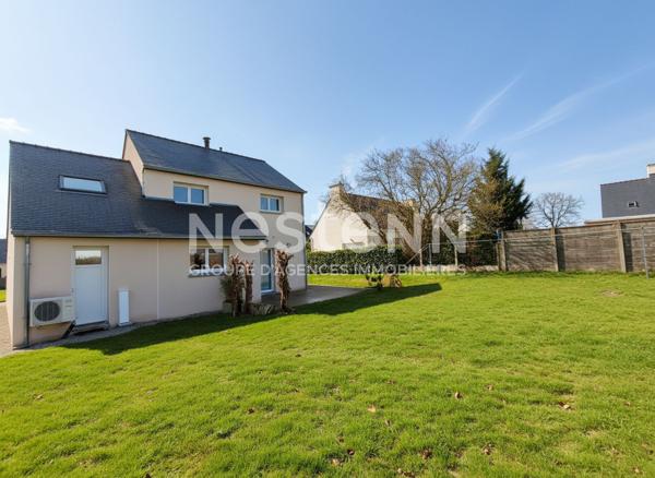 Maison à vendre à Treffléan - 4 chambres - Grand terrain - Garage - Vie de plain pied