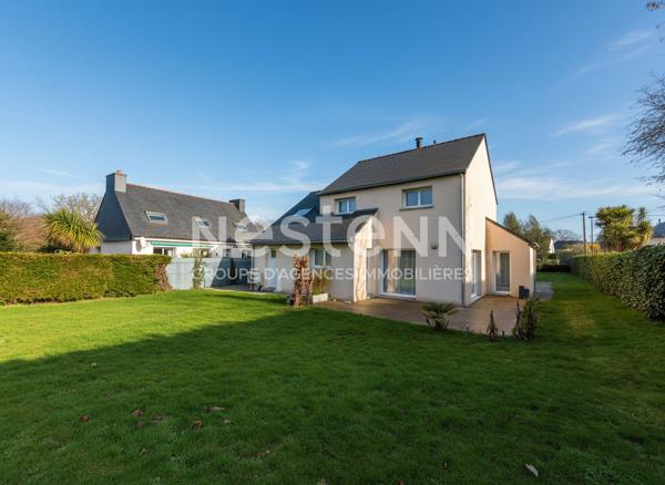 Maison à vendre à Treffléan - 4 chambres - Grand terrain - Garage - Vie de plain pied