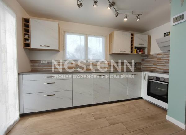 Maison à vendre à Treffléan - 4 chambres - Grand terrain - Garage - Vie de plain pied