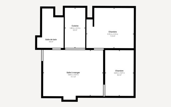 Appartement à vendre    2 pièces •  Belfort