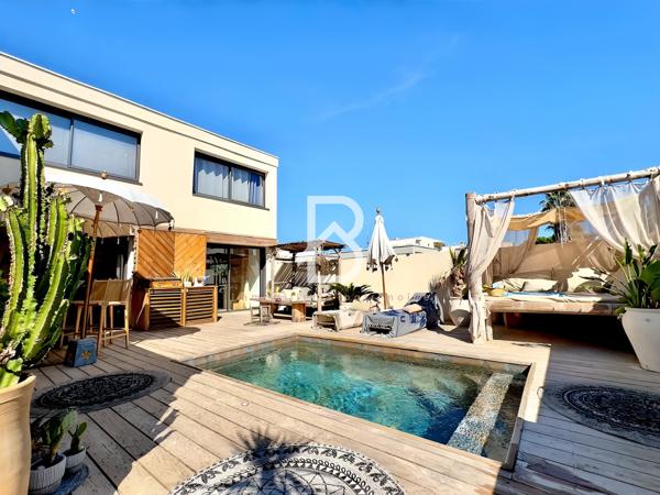 Carnon Plage (34130) CARNON PLAGE - VILLA TOIT TERRASSE - 150 m2 - 4 Suites - GARAGE - PISCINE