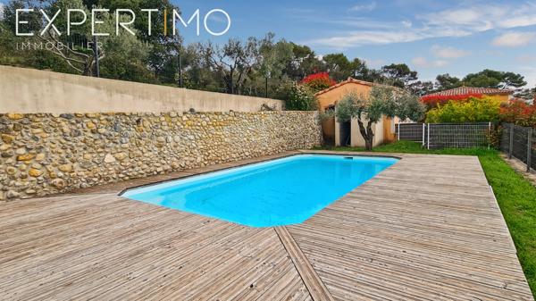 Saint-Ambroix (30500) Maison 140 m² avec piscine, 4 chambres, 2 bureaux.