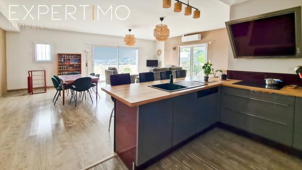 Saint-Ambroix (30500) Maison 140 m² avec piscine, 4 chambres, 2 bureaux.