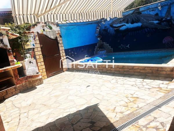 Maison de plain pied avec piscine, chemin de Sormiou