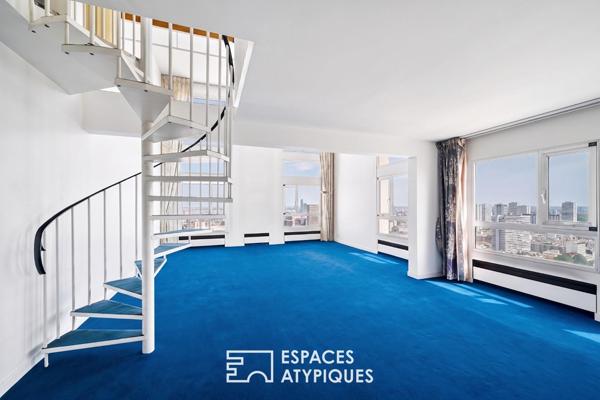 Duplex aux derniers étages – Place d’Italie / Butte-aux-Cailles