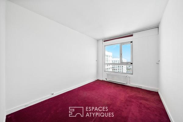 Duplex aux derniers étages – Place d’Italie / Butte-aux-Cailles