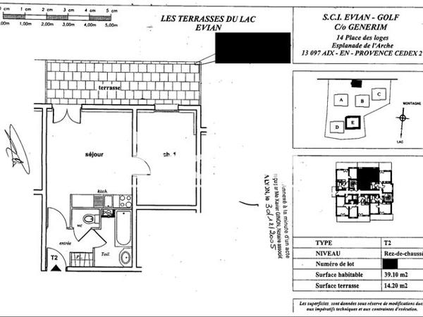 À vendre Appartement 2 pièces 39.41 m² - ÉVian-les-bains 74500