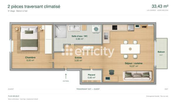 Appartement
         2 pièces
        - 33 m² 199 900 € *