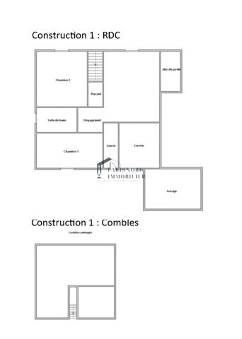 Aulnay-sous-Bois (93600) Deux Bâtiments sur le même TERRAIN