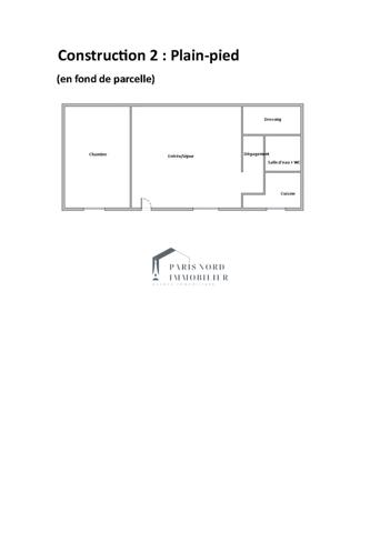 Aulnay-sous-Bois (93600) Deux Bâtiments sur le même TERRAIN