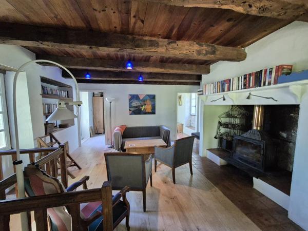 Deux maisons en pierre de caractère avec piscine, dépendances et 1,2 hectare de terrain près de Montaigu-de-Quercy