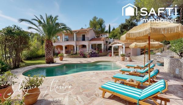 SAINT AYGULF - À VENDRE VILLA 4 PIÈCES VUE MER , STUDIO  - TERRASSE